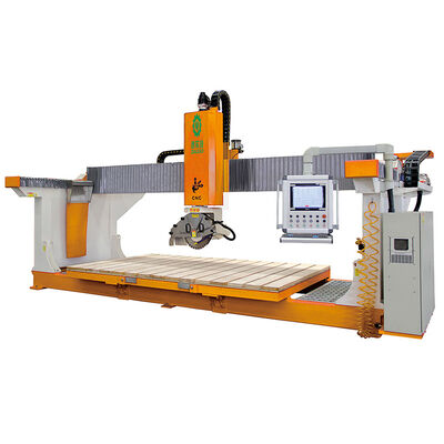 Máquina de corte de pedra CNC de 5 eixos 18.5KW para fabricantes de pedra média / pequena