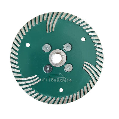 Disco de corte turbo de diamante de granito duro com flange M14 Diâmetro 125mm 230mm