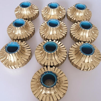 Roda de moagem de borda segmentada de diamante sinterizada 150 mm 350 mm para granito